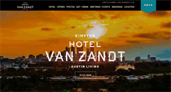 Desktop Screenshot of hotelvanzandt.com