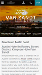 Mobile Screenshot of hotelvanzandt.com