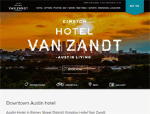 Tablet Screenshot of hotelvanzandt.com